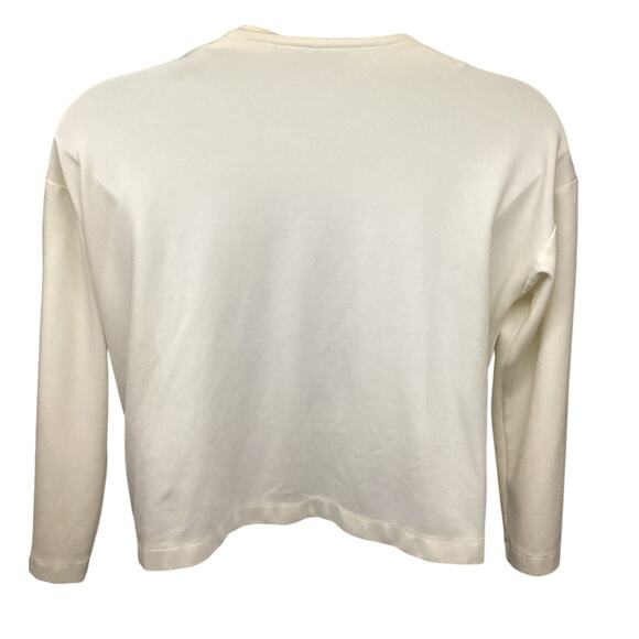 Eileen Fisher Womens Beige Zip Up Short Jacket Pockets Medium Stretch USA - Picture 6 of 6